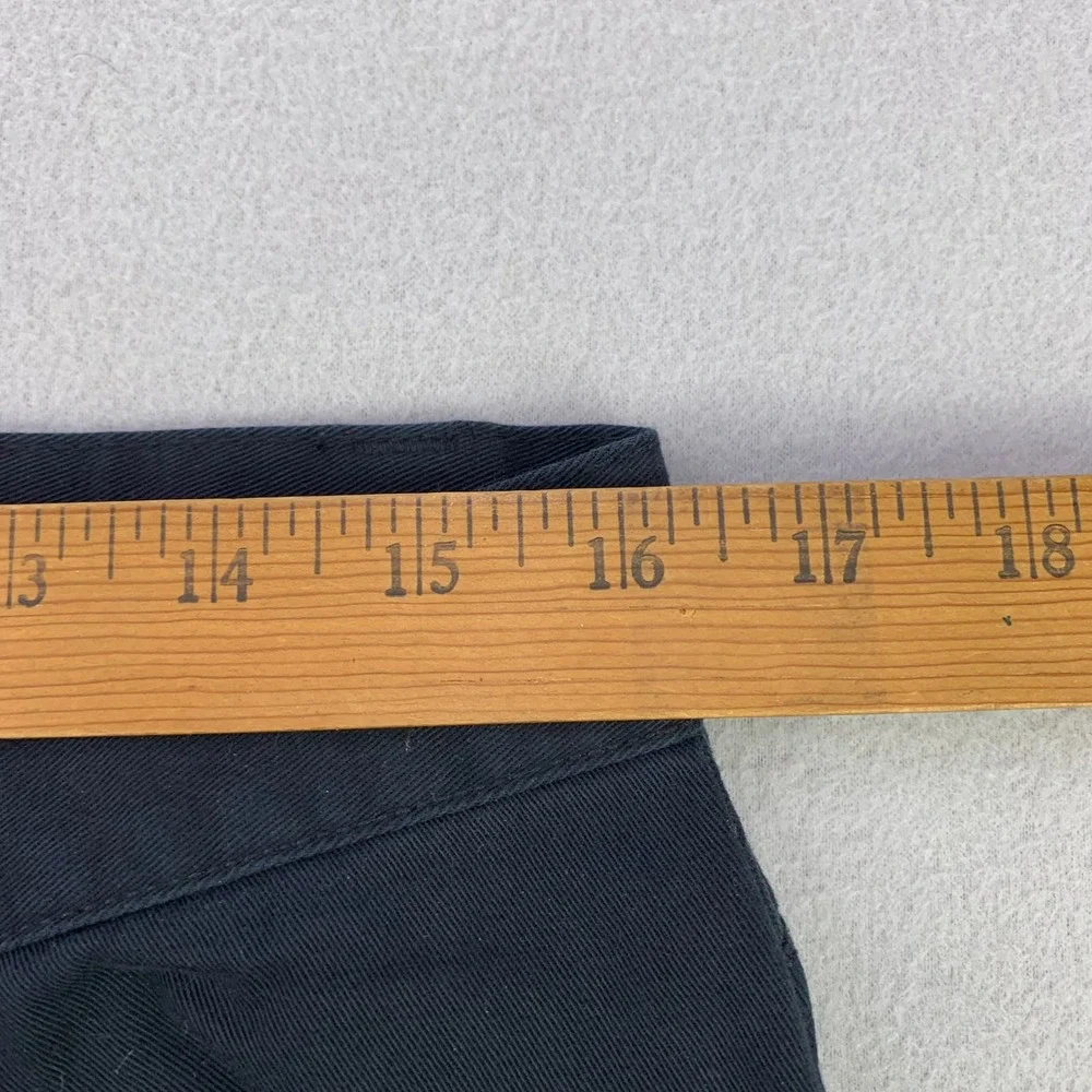 Ralph Lauren Polo Jeans Co Pants Womens 12 Black Denim Straight Leg Cotton